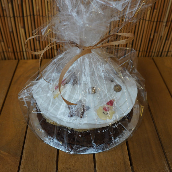 9 inches Luxury Christmas cake hand decorated by Chef Geanina, North London.