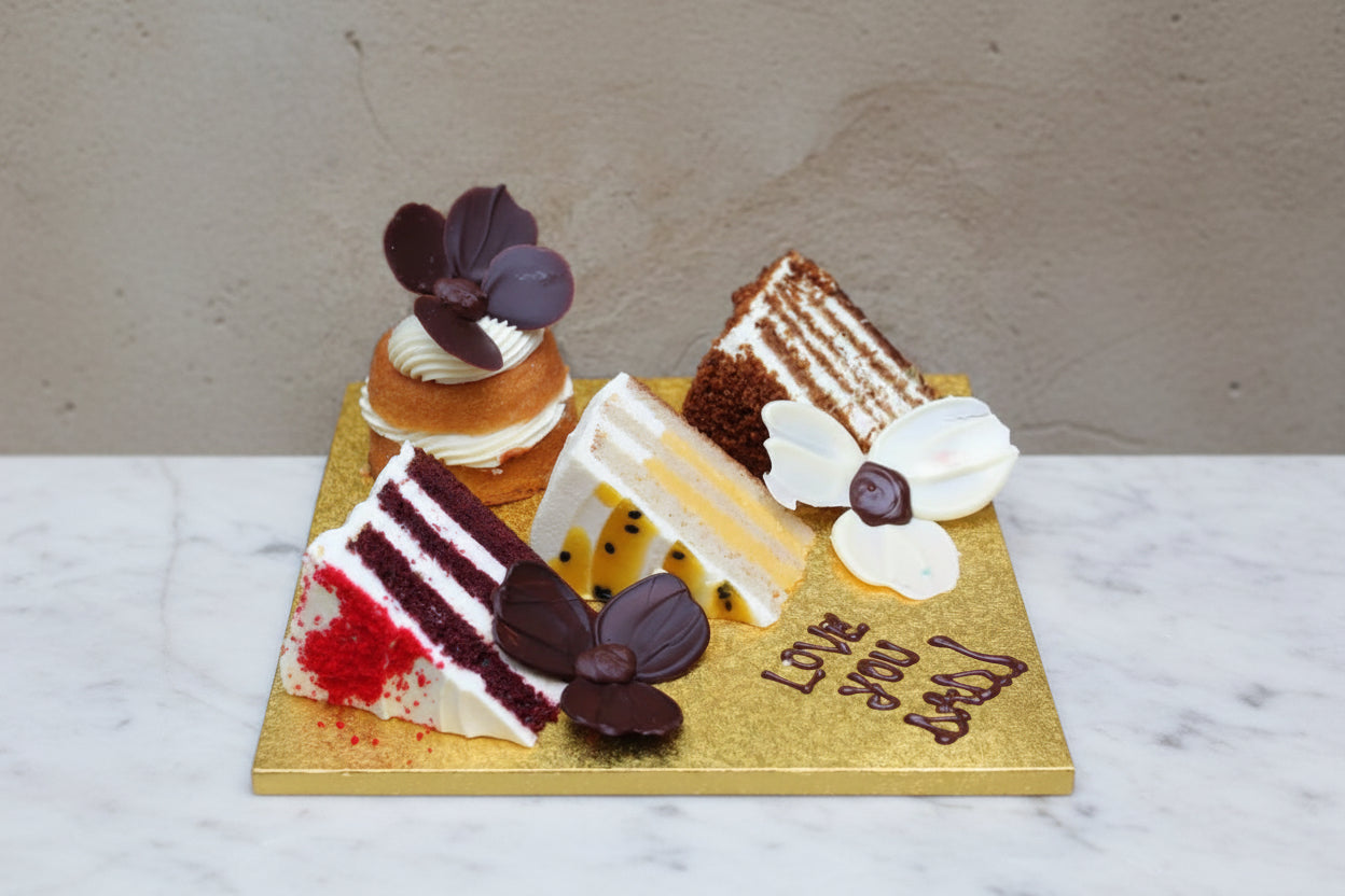 Celebration Platter with an exquisite selection of cakes, pastries, and canapés. Perfect for all occasions