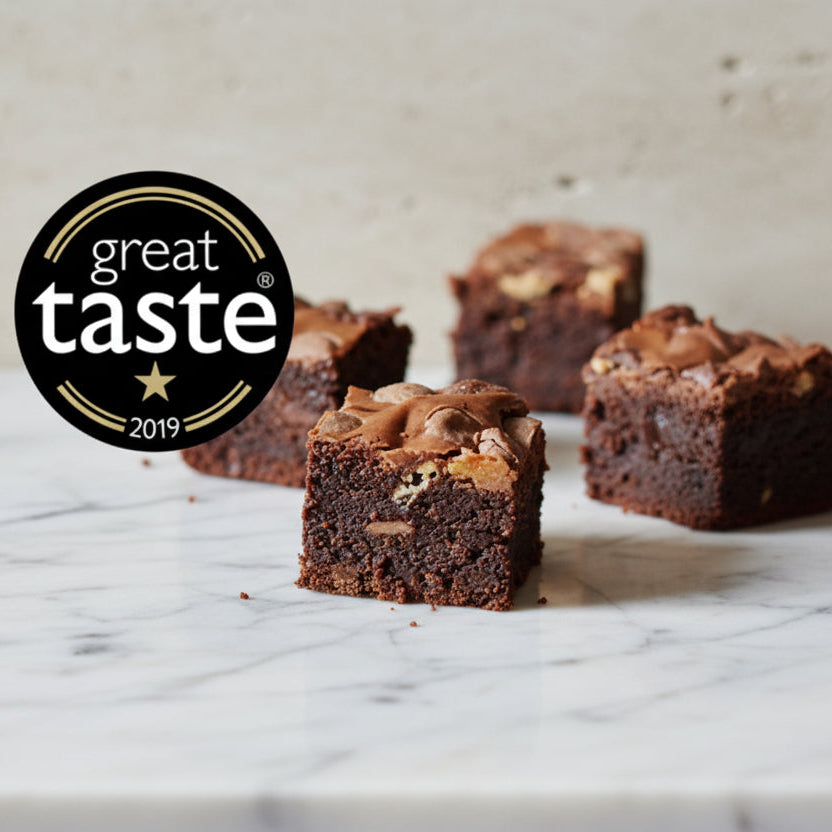 award winning triple chocolate brownie canapes london
