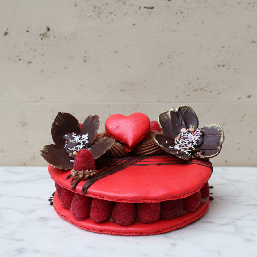 Artisan French style macaron cake for birthdays and celebrations
