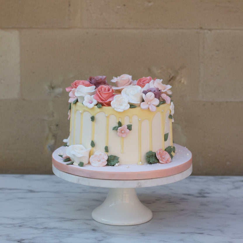 Elegant floral cake design from Prestige Patisserie