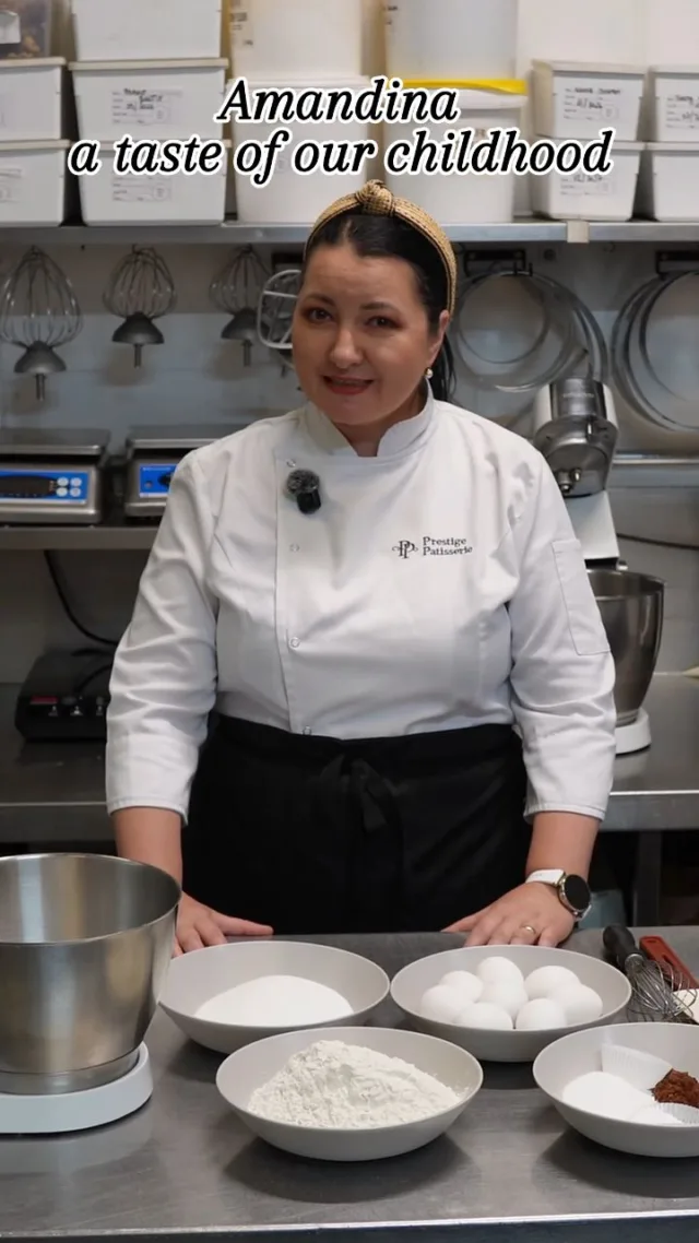 Amandina is more than just a chocolate cake for us.  It’s one of those flavours that takes us straight back to our childhood in Romania.  Tonight, Geanina is sharing our full Amandina recipe on YouTube, from the chocolate sponge and rum-flavoured syrup to our dark chocolate & honey mousse and the traditional-style fondant finish.  Full Amandina recipe goes live today at 7:30 PM UK time on our YouTube channel.  If Amandina was part of your childhood too, we’d love to hear your memories in the comments.  #Amandina #RomanianDesserts #RomanianFood #RomanianCake #ChocolateCake